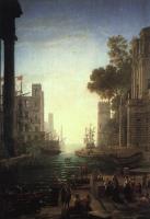 Lorrain, Claude - Embarkation of St Paula Romana at Ostia